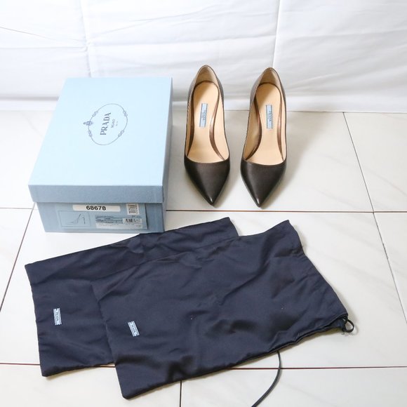 LIKE NEW Prada Pumps in Degrade Cognac -- Size 37.5 -- 100mm heel